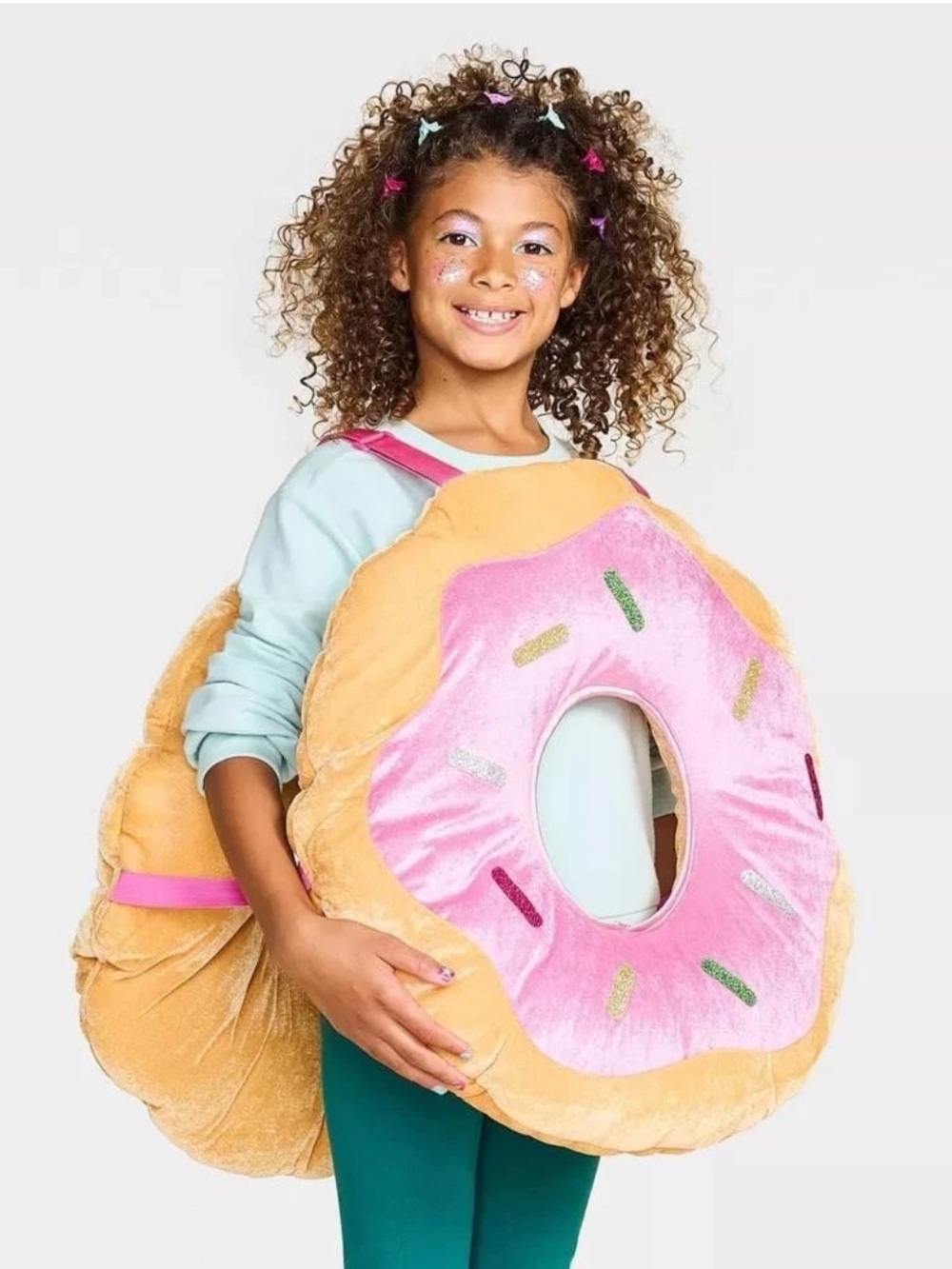 NWT Kids Hyde and Eek DONUT Plush Halloween Costume 6-18 years